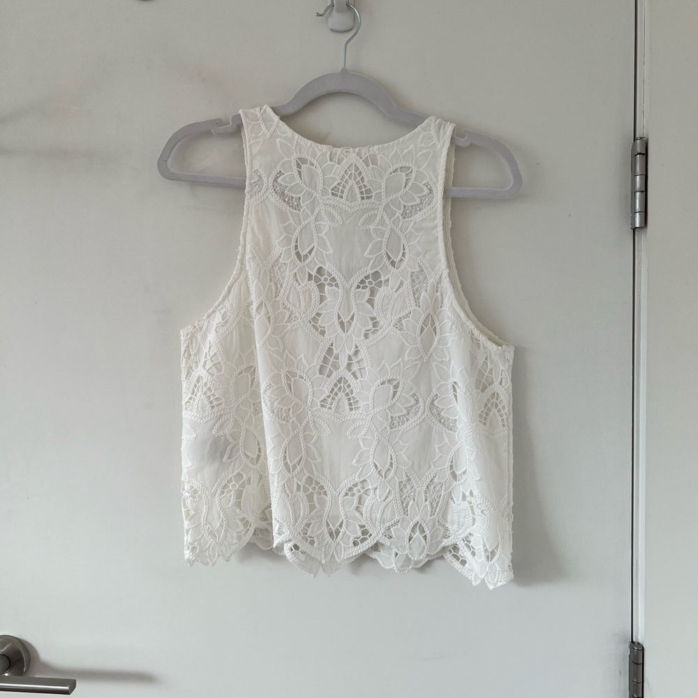 H&M White Lace Tank Top NWT - Picture 2 of 4